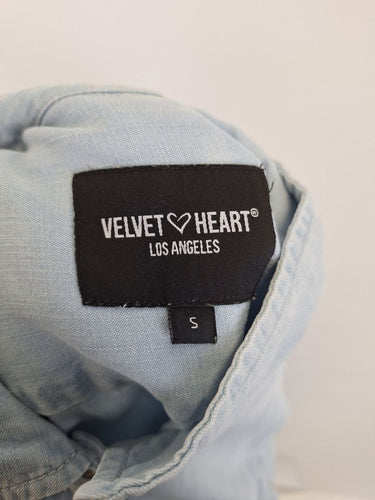 Second-Hand - Velvet Heart Light Chambray Tiered Shirt Dress Size S - SwapUp
