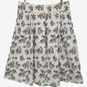 Second-Hand - Review Broderie Pretty Pleated Roses Midi Skirt Size 14 - SwapUp