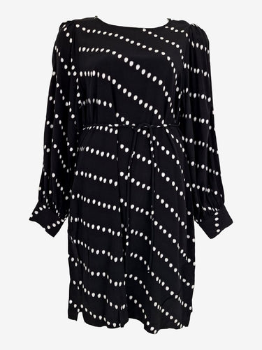 Elk Painterly Spot Waist Tie Midi Dress Size 14