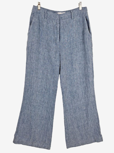 Witchery Soft Blue Linen Tailored Pants Size 12