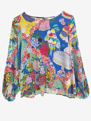 Gorman Cake Party Rainbow Blouse Size 14