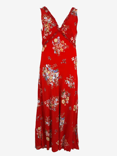 Auguste Romantic Retro Floral Maxi Dress Size L