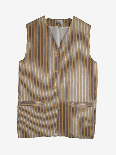 Assorted Brands Latte Vintage Stripe Vest Size 12