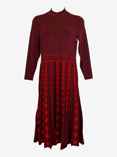 ME+EM Fiery Half Zip Knit Maxi Dress Size 18