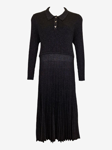 Gorman Twilight Shimmer Pleated Knit Maxi Dress Size 18