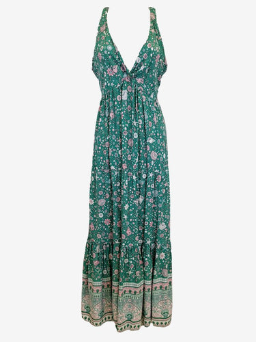 Honey Bunch Boho Shell Print A-Line Dress Size S