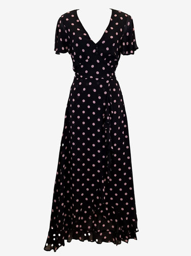 Alannah Hill Romantic Polka Cinched Flowy Dress Size 10