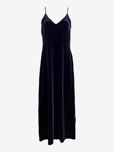 Assorted Brands Vintage Plum Velour Maxi Dress Size 8