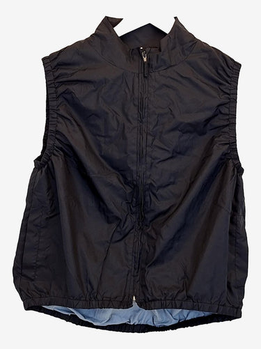 Saba Vintage Sporty High Neck Gathered Zip Vest Size S/M