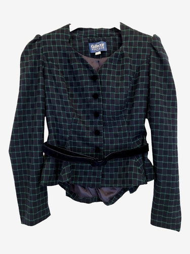 Collectif Vintage Puffed Sleeve Tailored Blazer Size 10