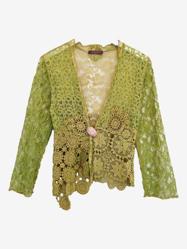 Assorted Brands Delicate Vintage Rosette Lace & Crochet Cardigan Size M
