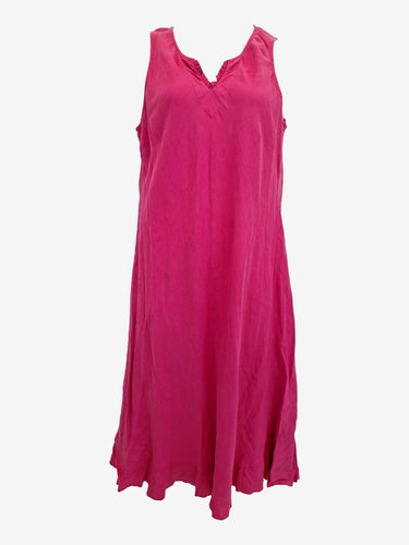 Simone Turpin Pink Relaxed V Neck Dress Size 16