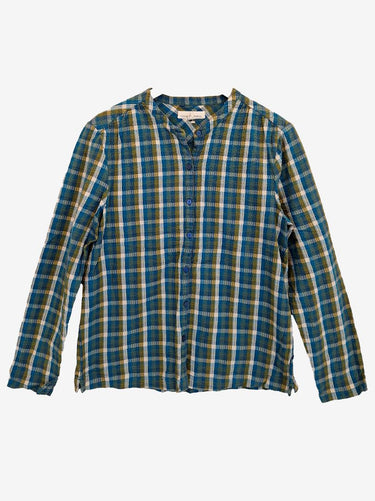 Seasalt Cornwall Textured Check Weekender Blouse Size 12