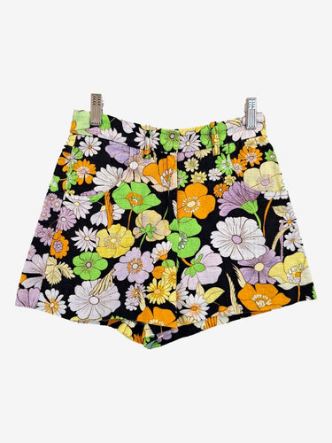 Maje Floral Hippie High Rise Shorts Size 6