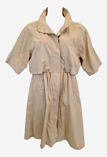 Alpha60 Oversized Latte Trench With A Twist Coat Size XXS