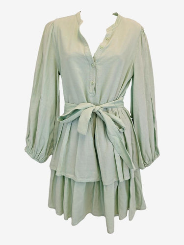Country Road Flowy Mint Long Sleeve Mini Dress Size 8