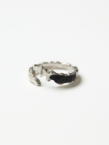 Legam Gerhana Adjustable Wide Recycled Coal Ring