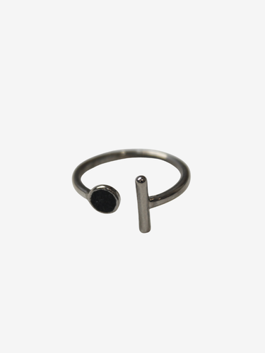 Legam Abadi Alloy Dot and Line Coal Ring