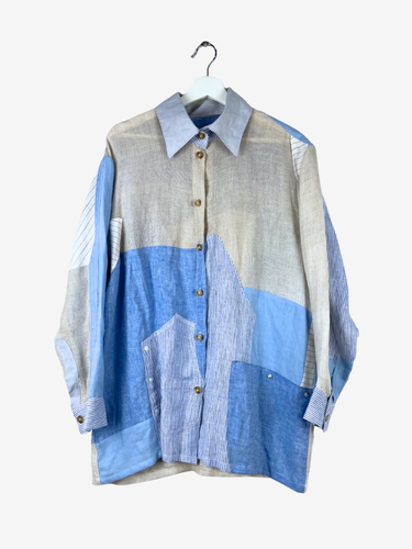 Upcycled Patchwork Shirt Size OSFA