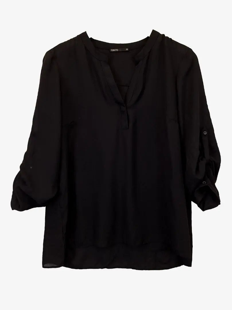Tokito Minimalist 3/4 Sleeve Top Size 12 SwapUp