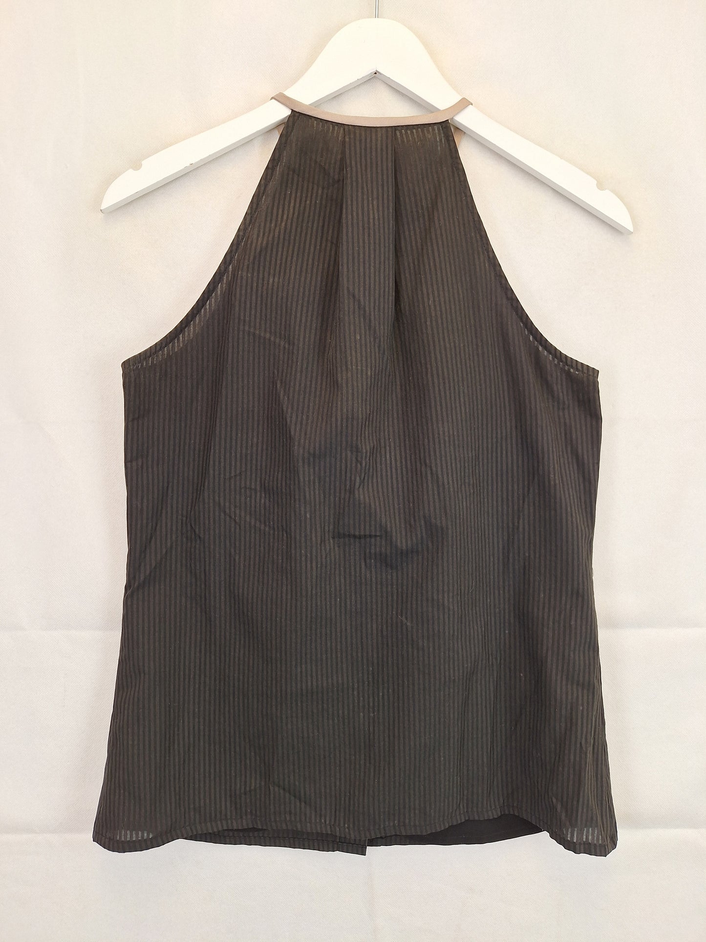 GG<5 Striped Sleeveless Office Staple Top Size M by SwapUp-Online Second Hand Store-Online Thrift Store