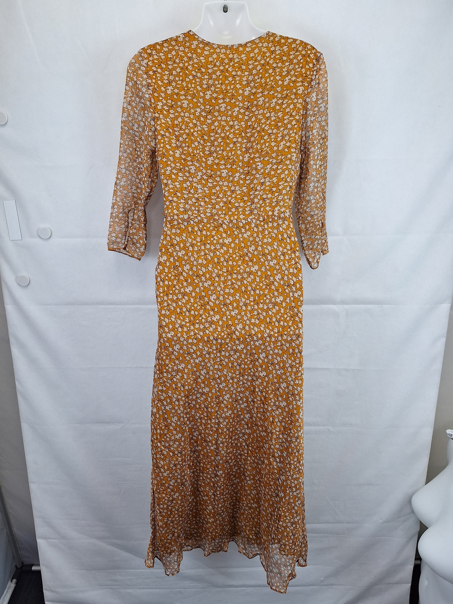 The East Order  Autumn Floral Plunge Midi Dress Size XS by SwapUp-Online Second Hand Store-Online Thrift Store