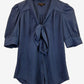 Portmans Sophisticated Tie Neck Top Size 8 by SwapUp-Online Second Hand Store-Online Thrift Store