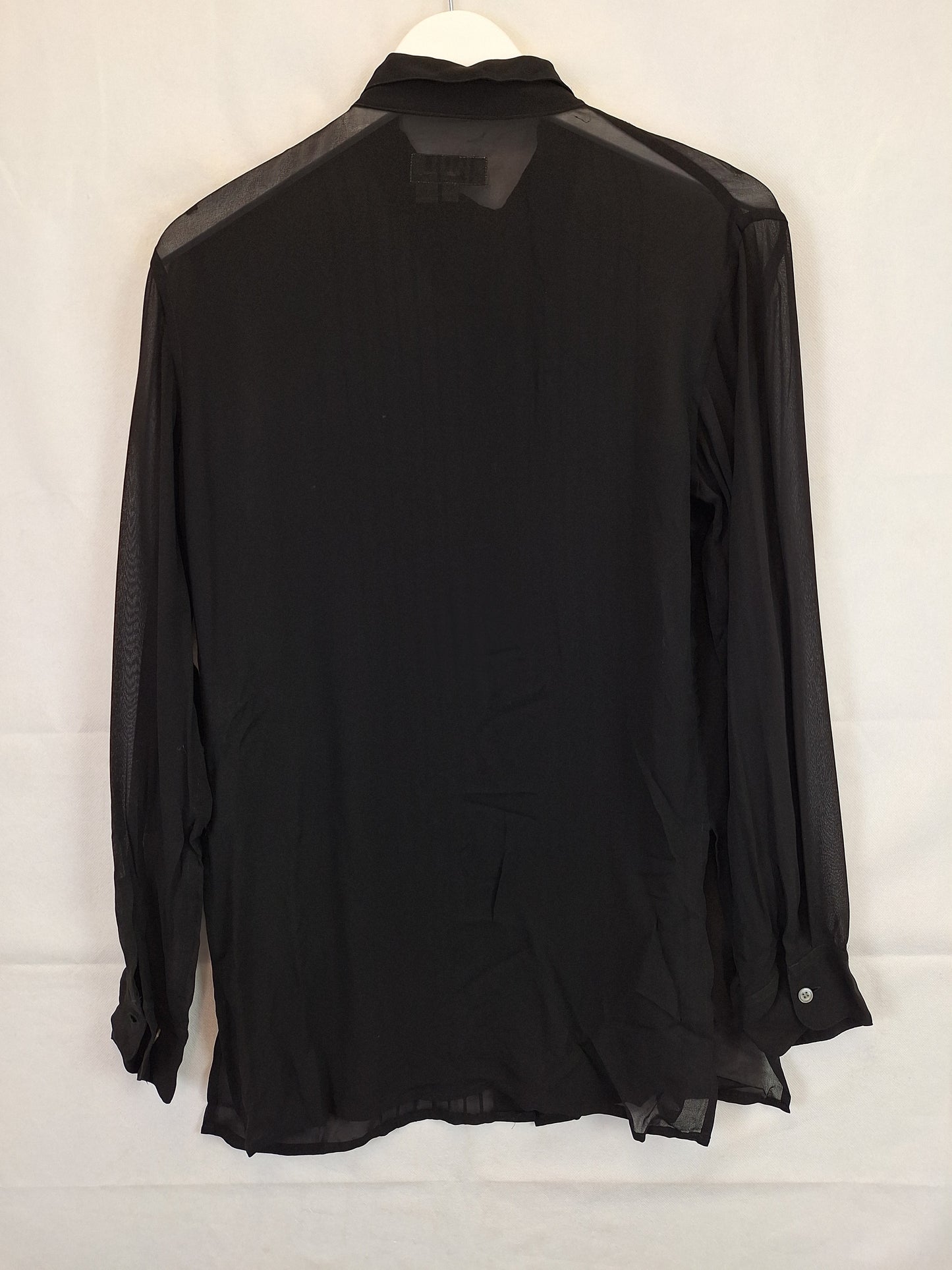 Jigsaw Stylish Sheer Panelled  Top Size M by SwapUp-Online Second Hand Store-Online Thrift Store