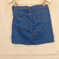 Tiger Mist Classic Stretch Denim Mini Skirt Size 10 by SwapUp-Online Second Hand Store-Online Thrift Store