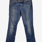 Massimo Dutti Essential Midwash Distressed Jeans Size M by SwapUp-Online Second Hand Store-Online Thrift Store