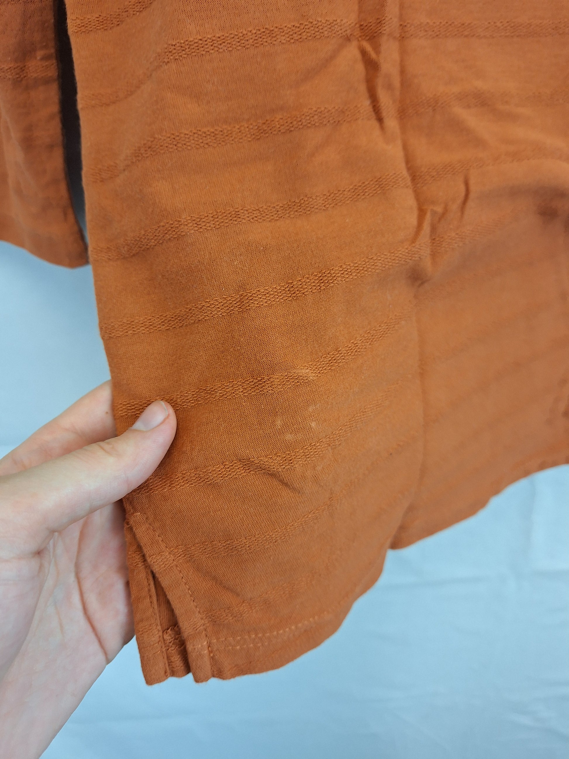 Seed Burnt Orange Relaxed Cotton Top Size XS by SwapUp-Online Second Hand Store-Online Thrift Store