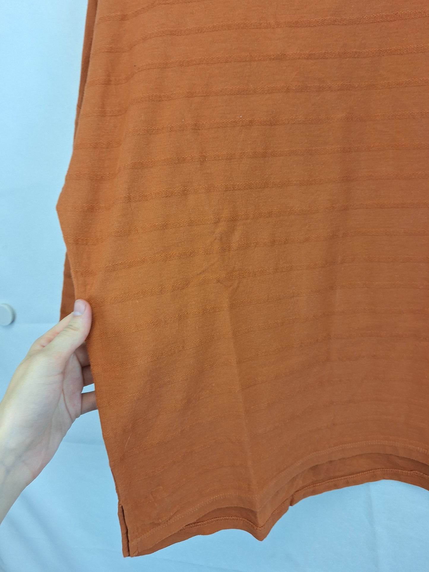 Seed Burnt Orange Relaxed Cotton Top Size XS by SwapUp-Online Second Hand Store-Online Thrift Store