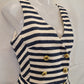 Karen Millen Textured Stripe Button Mini Dress Size 10 by SwapUp-Online Second Hand Store-Online Thrift Store