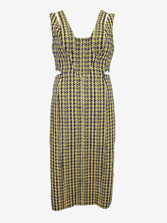 Karen Millen Preppy Tweed Cut Out Midi Dress Size 12 by SwapUp-Online Second Hand Store-Online Thrift Store