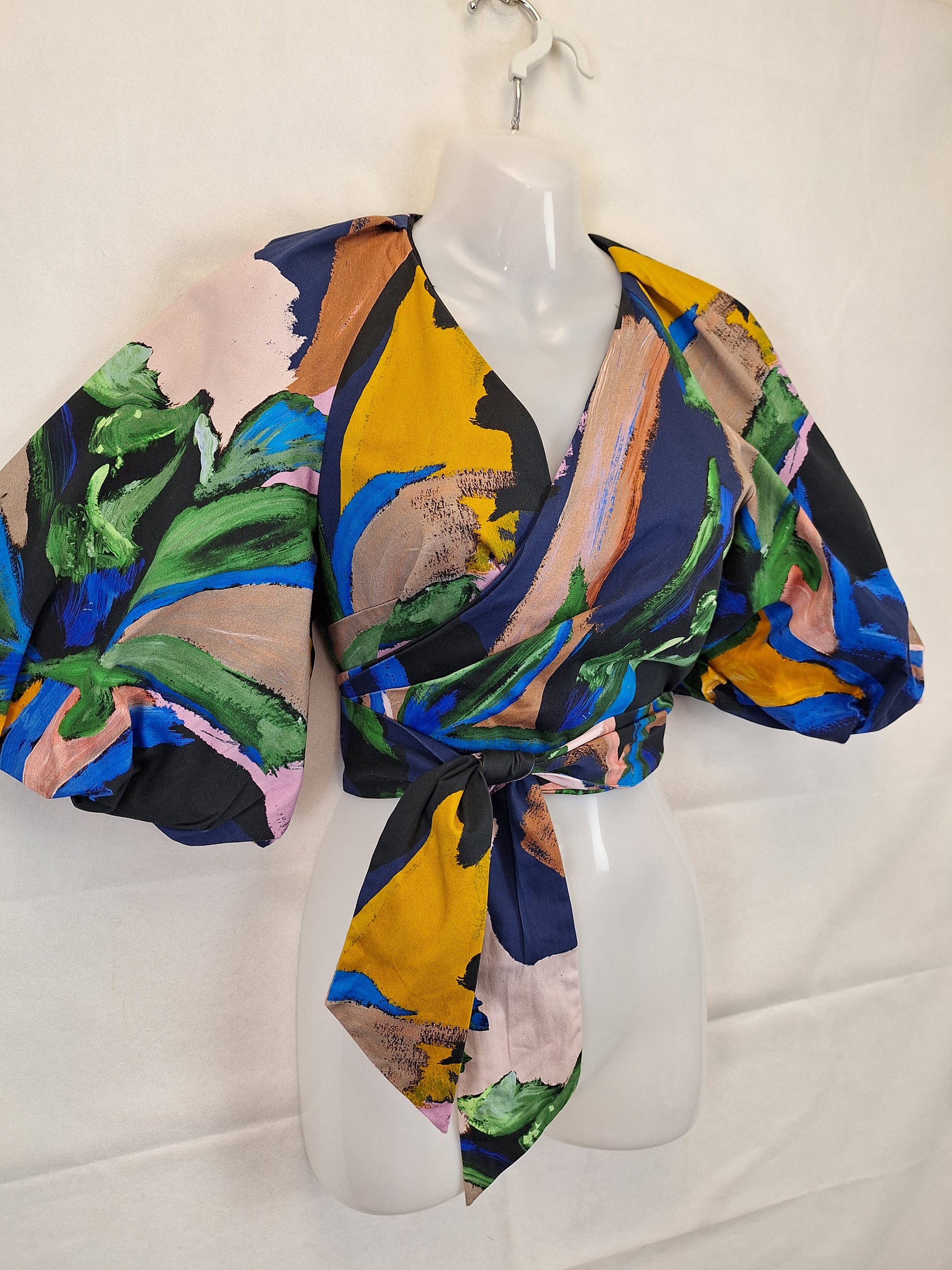 Sheike Artistic Wrap Crop Top Size 8 by SwapUp-Online Second Hand Store-Online Thrift Store