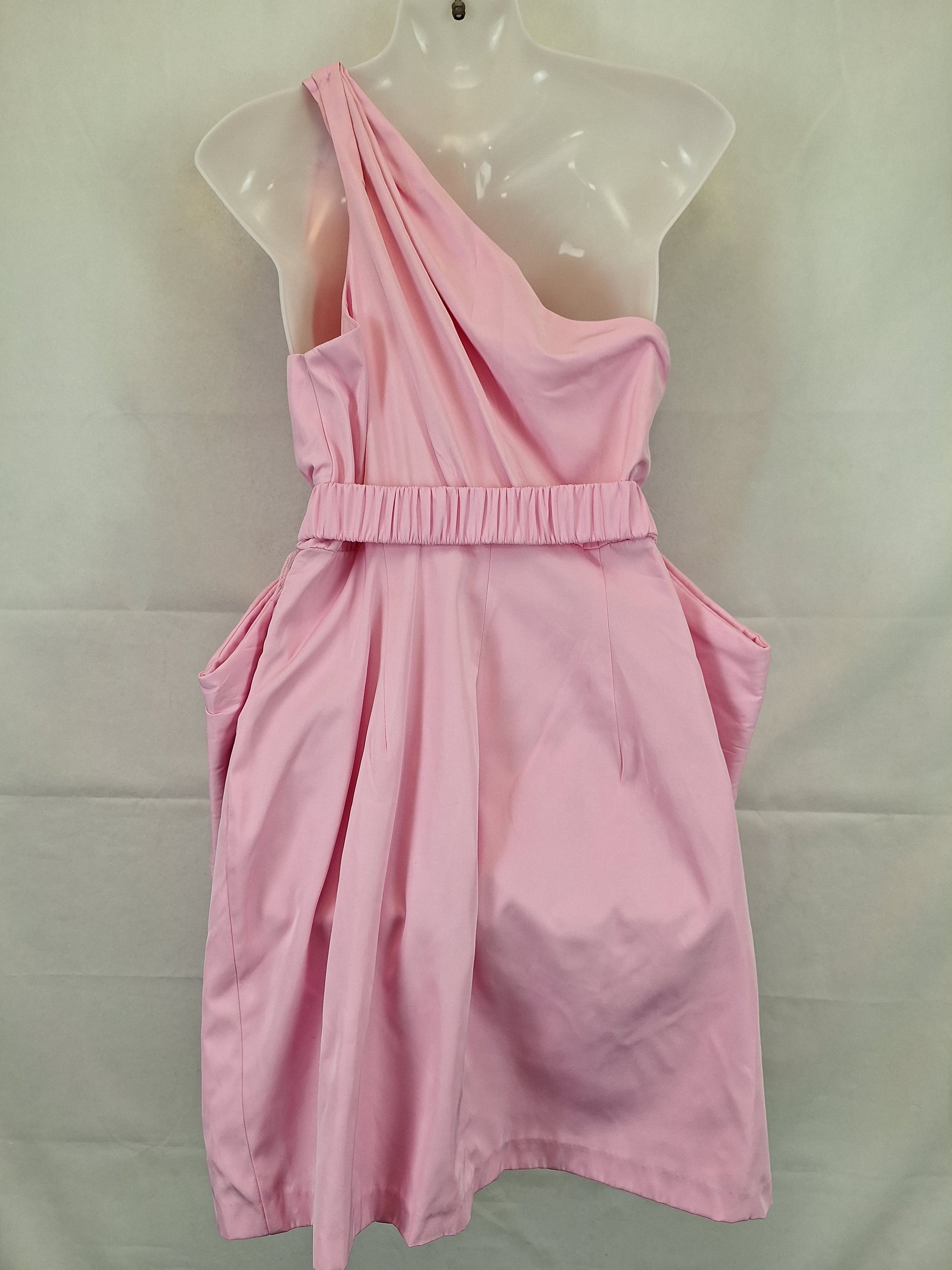 Sheike Romantic One Shoulder Bow Mini Dress Size 10 by SwapUp-Online Second Hand Store-Online Thrift Store