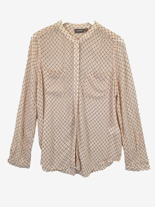 Sussan Essential Sheer Button Down Shirt Size 10 by SwapUp-Online Second Hand Store-Online Thrift Store