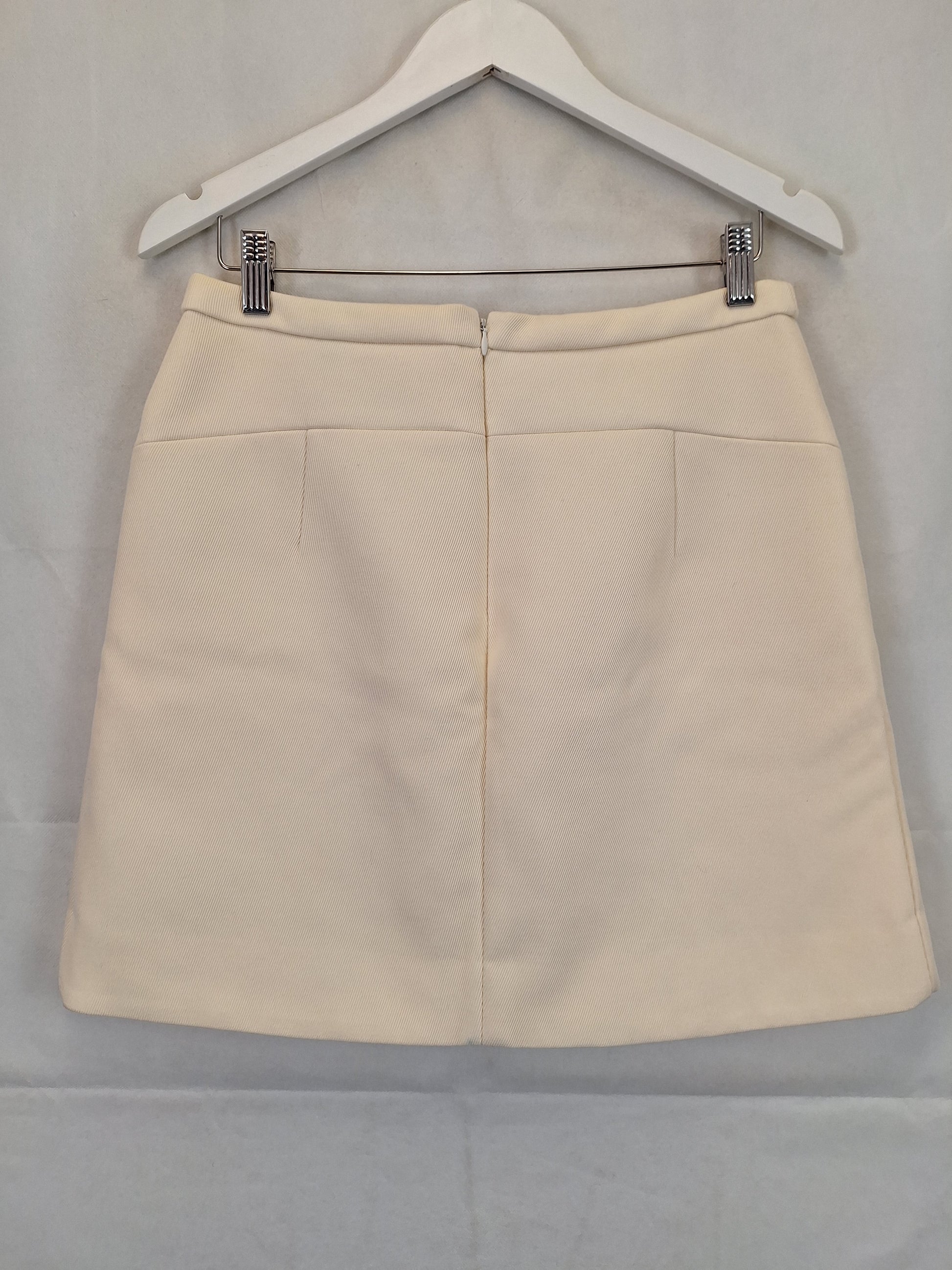 J. Crew Structured Panelled Mini Skirt Size 10 by SwapUp-Online Second Hand Store-Online Thrift Store