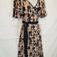 Leona Edmiston Stretch Cold Shoulder Wrap Midi Dress Size 10 by SwapUp-Online Second Hand Store-Online Thrift Store