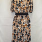 Leona Edmiston Stretch Cold Shoulder Wrap Midi Dress Size 10 by SwapUp-Online Second Hand Store-Online Thrift Store