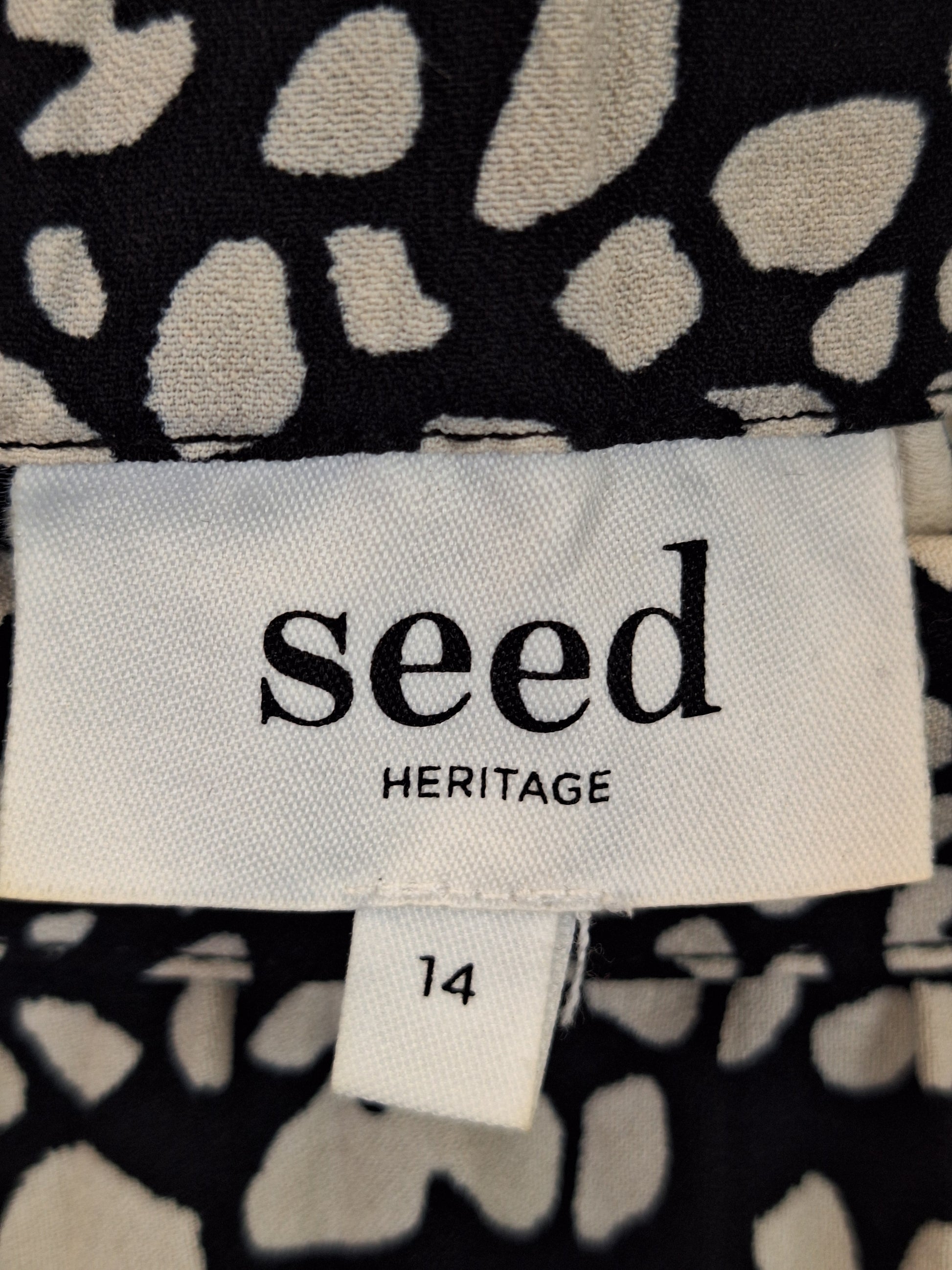 Seed Spotted Asymmetrical Gathered Skirt Size 14 by SwapUp-Online Second Hand Store-Online Thrift Store