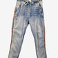 Italian Star Distressed Bronze Side Panel Denim Jeans Size L by SwapUp-Online Second Hand Store-Online Thrift Store