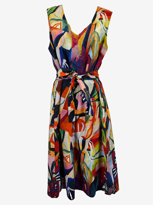 Gorman Megan Grant Design Shift Midi Dress Size 10 by SwapUp-Online Second Hand Store-Online Thrift Store