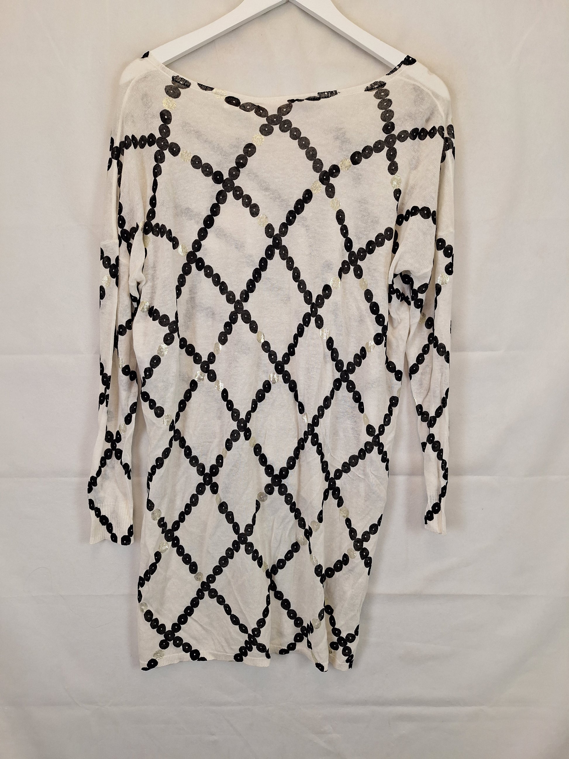 Sass & Bide Hi-low Silver Pop Top Size M by SwapUp-Online Second Hand Store-Online Thrift Store