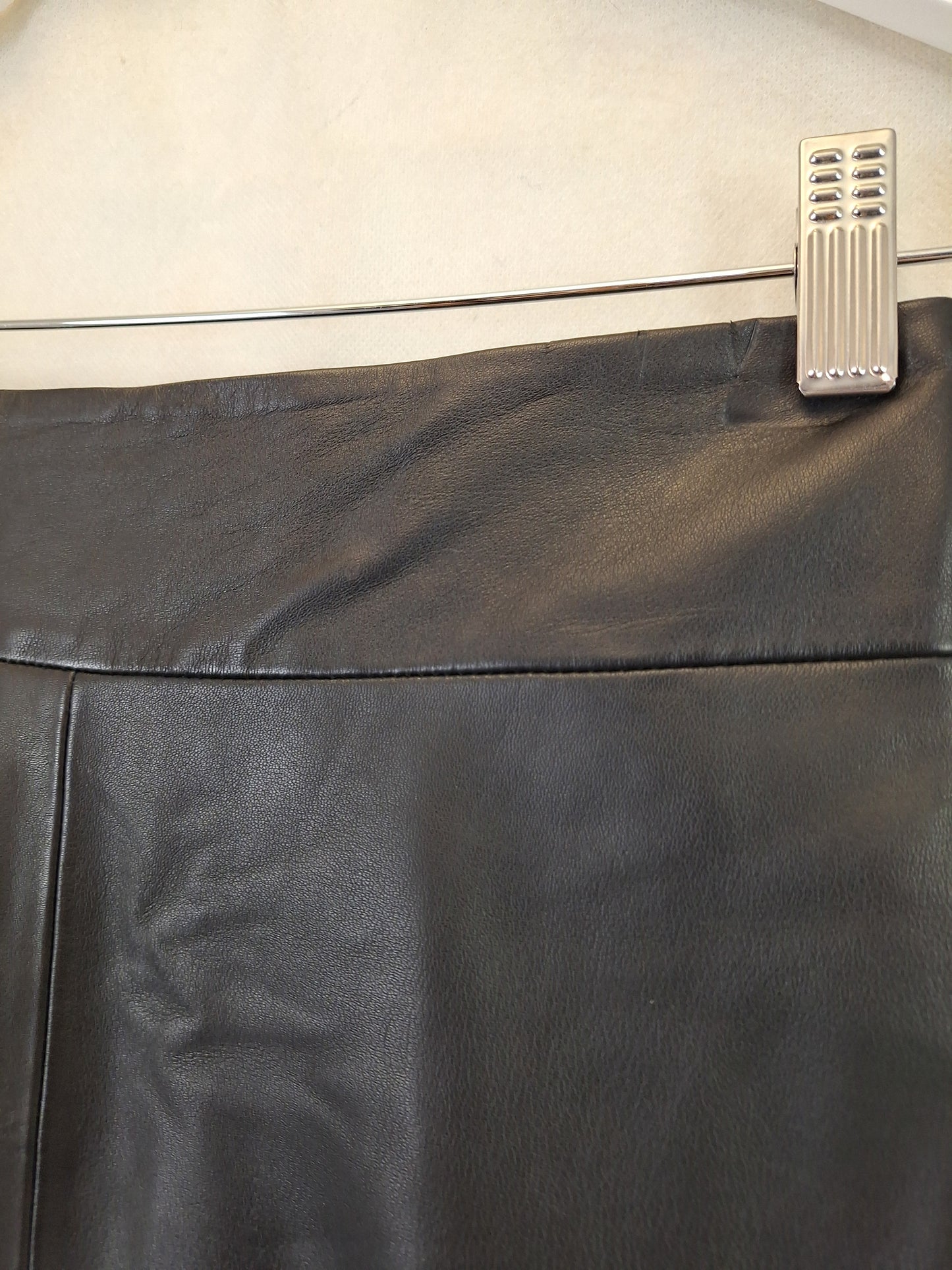 Seed Staple A-line Leather Midi Skirt Size 8 by SwapUp-Online Second Hand Store-Online Thrift Store
