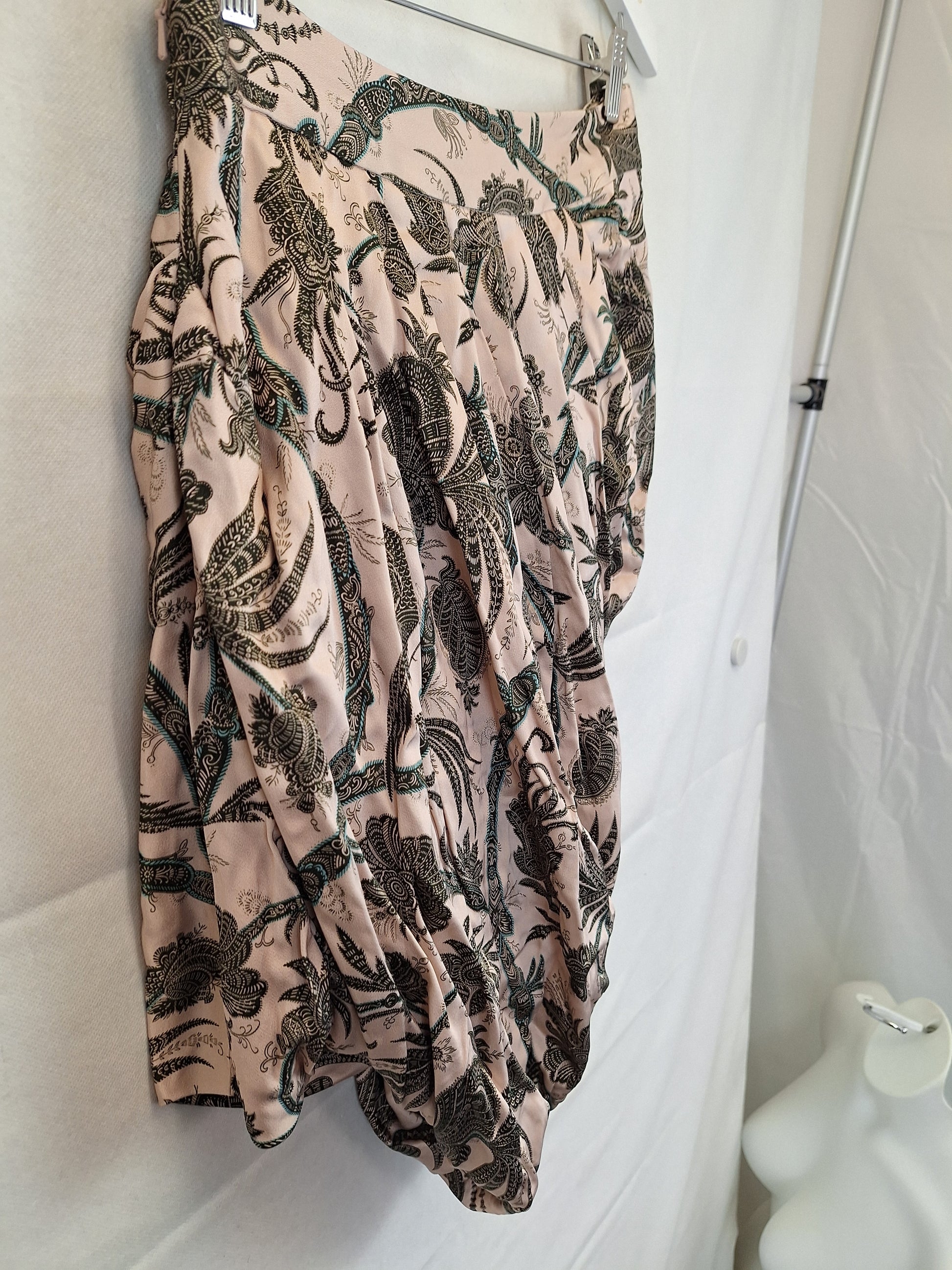 Zimmermann Asymmetric Karmic Draped Mini Skirt Size 12 by SwapUp-Online Second Hand Store-Online Thrift Store