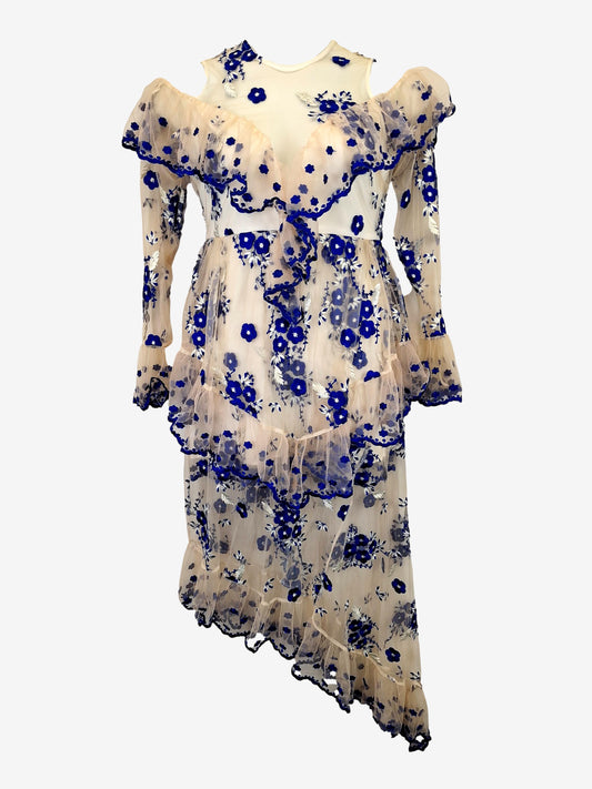 Alice McCall Electric Blue Mirage Gown Midi Dress Size 12 by SwapUp-Online Second Hand Store-Online Thrift Store