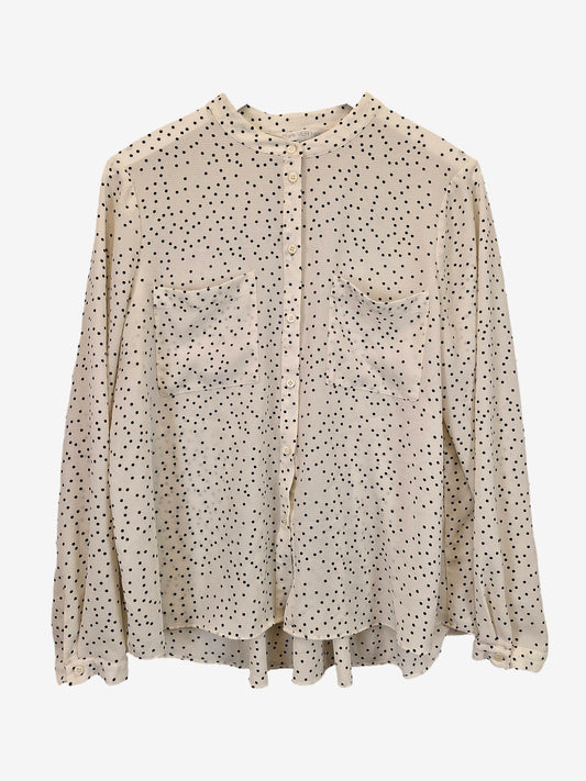 Forever New Spotted Crepe Work Blouse Size 14 by SwapUp-Online Second Hand Store-Online Thrift Store