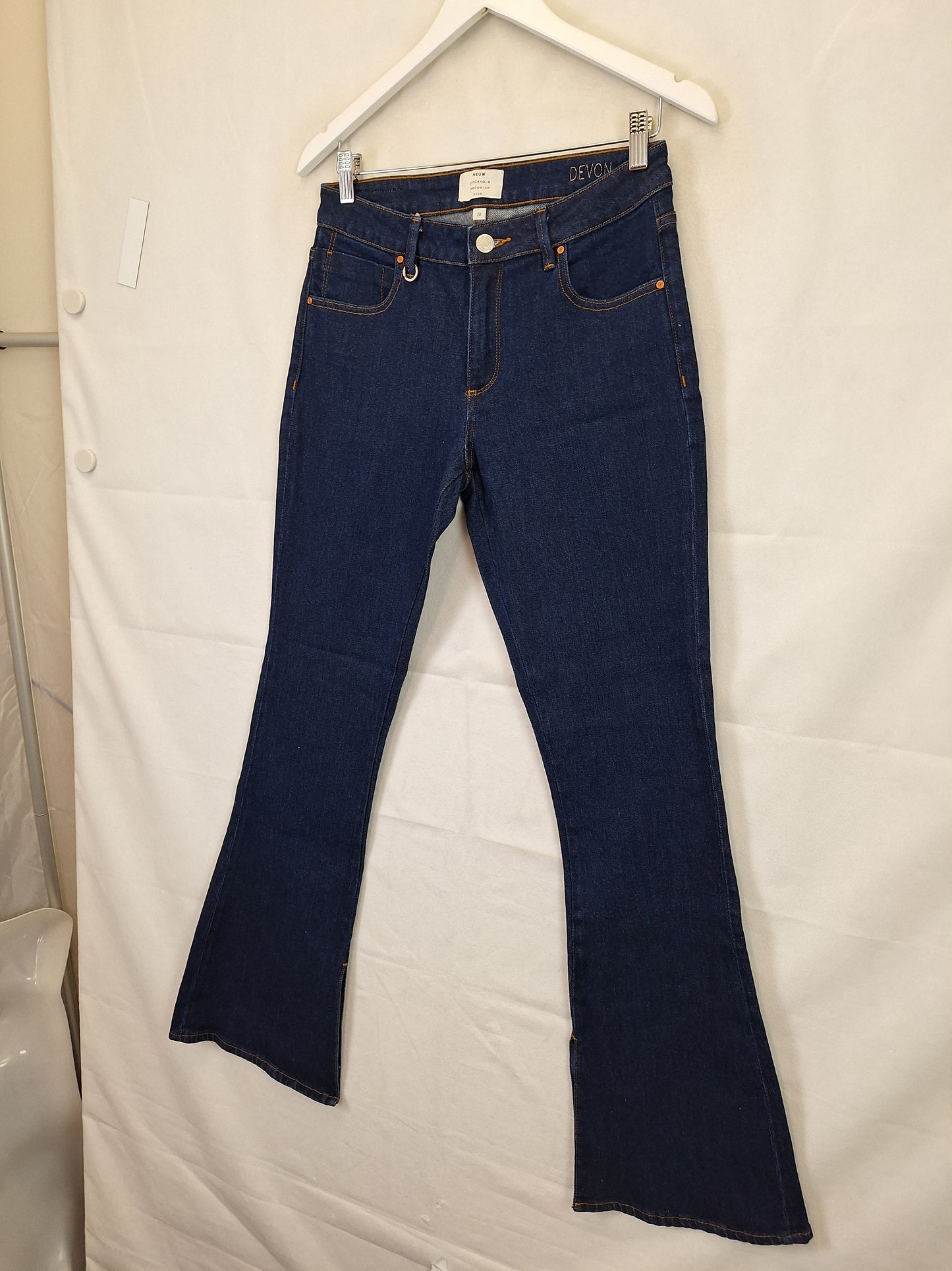 Neuw Devon Spilt Cuff Flare Denim Jeans Size 10 by SwapUp-Online Second Hand Store-Online Thrift Store