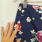 Review Navy Floral Pencil Mini Skirt Size 10 by SwapUp-Online Second Hand Store-Online Thrift Store